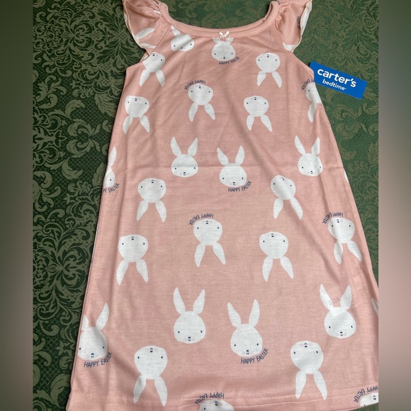 carters pink bunny dress Carter's Baby Girl 12 Months Easter Bunny Pink Dress Summer Spring